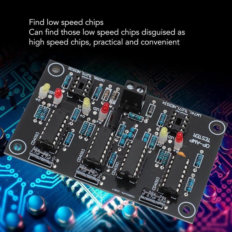 Zopsc OP AMP Module, Single Dual Op Amplifier Board for TL071 TL072 LM741 LF356 NE5534, Find Low Speed Chips, PCB, with Practical Judgment, for Chip Testing Scope - Image 3